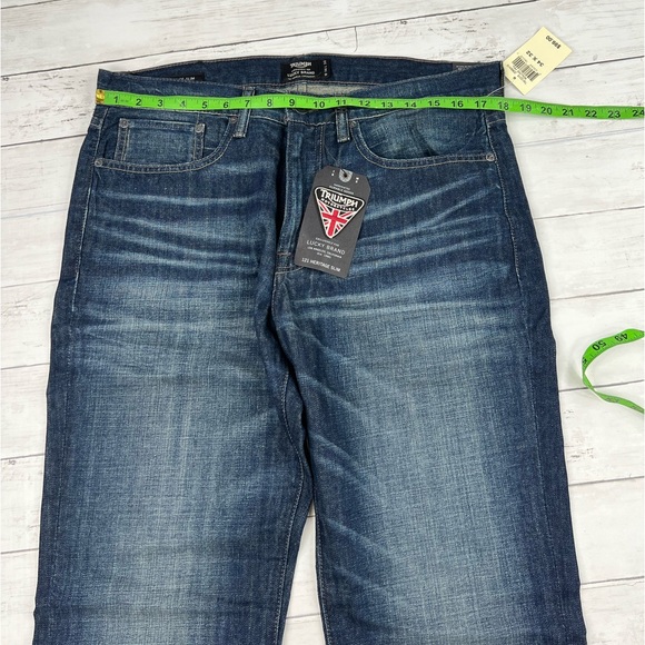 Triumph for Lucky Brand Men’s 121 Heritage Slim Denim Blue Jeans NWT 34x32 - Picture 9 of 12